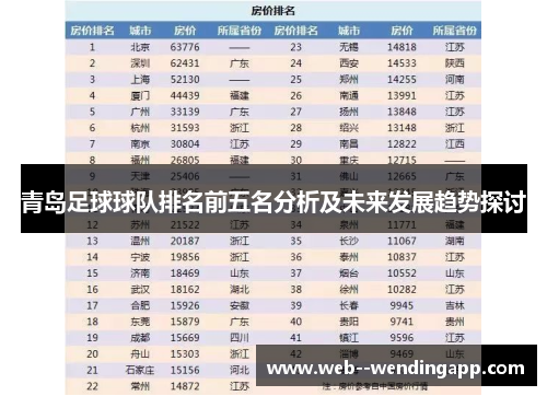 青岛足球球队排名前五名分析及未来发展趋势探讨