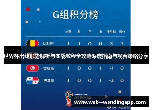 世界杯出线形势解析与实战教程全攻略深度指南与观赛策略分享